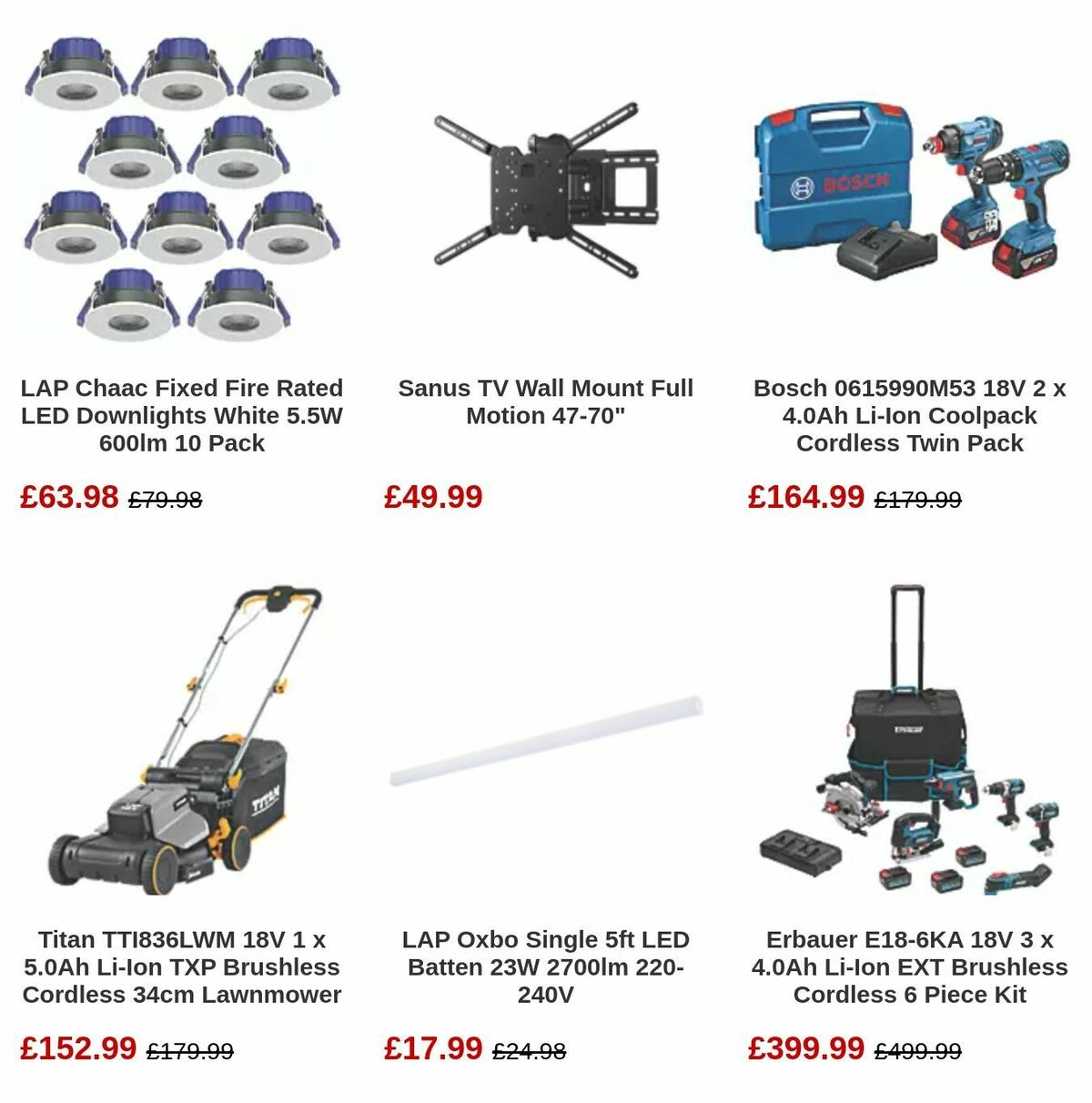 Screwfix Offers from 18 December