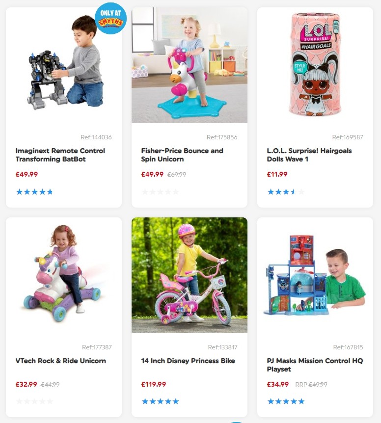 Smyths Toys Offers from 10 August