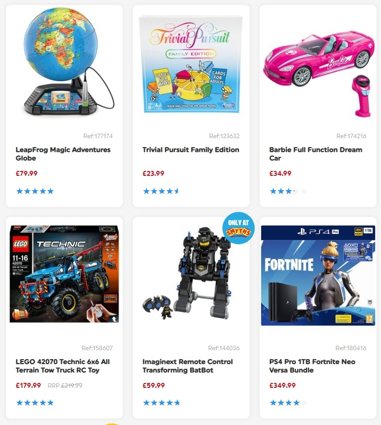 Smyths Toys Offers from 4 January