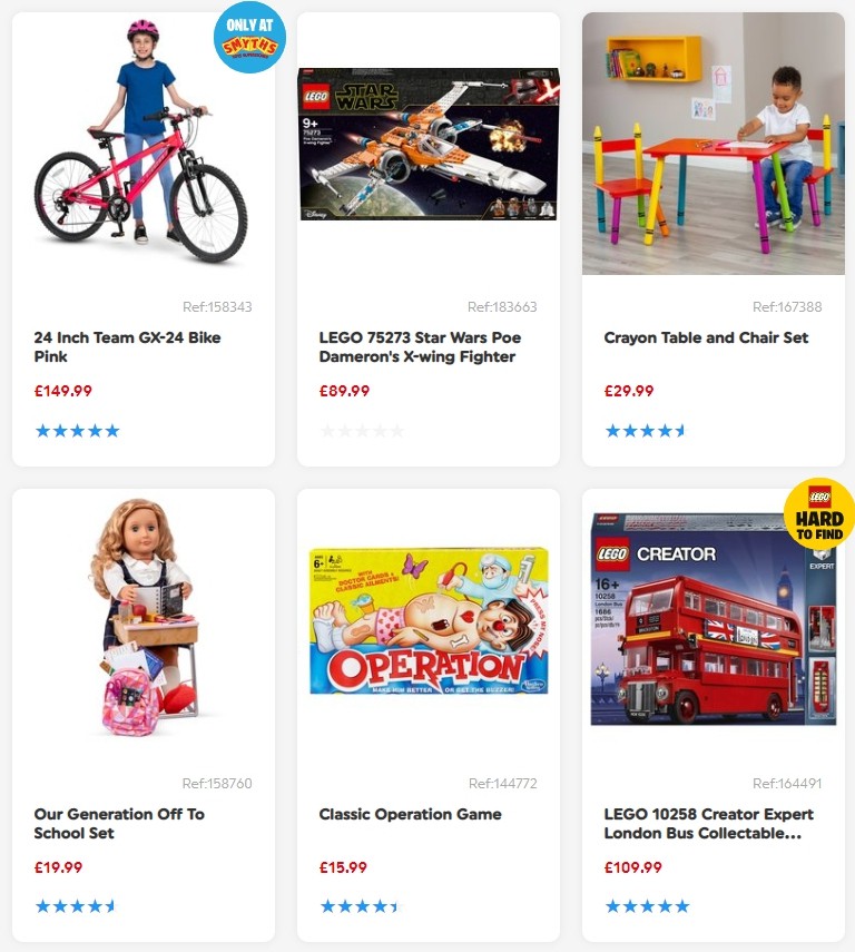 Smyths Toys Offers from 4 January