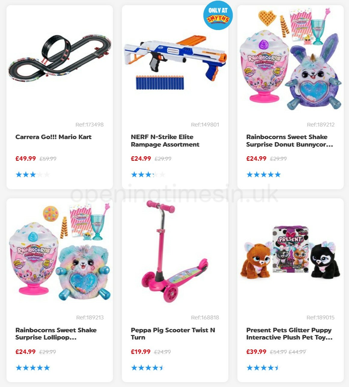 Smyths Toys Offers from 1 January