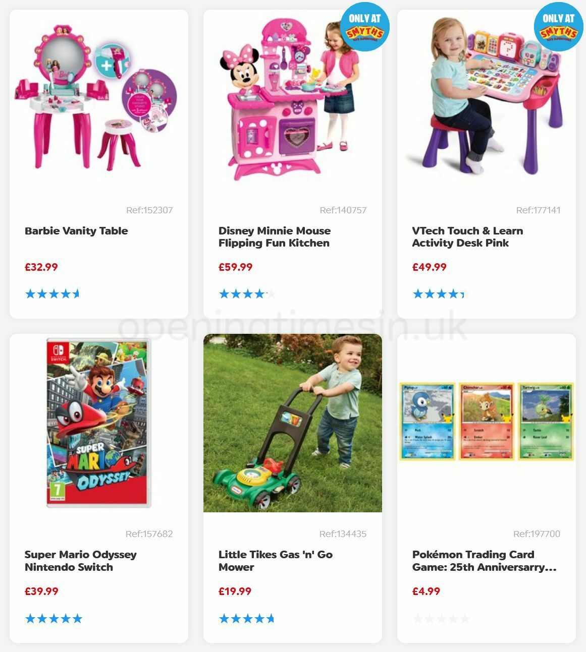 Smyths Toys Offers from 6 August