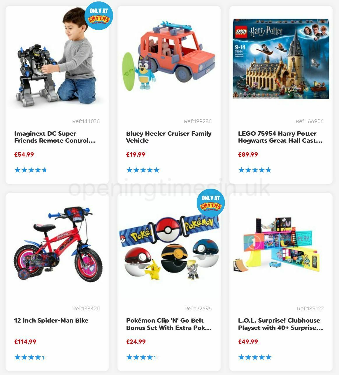 Smyths Toys Offers from 6 August