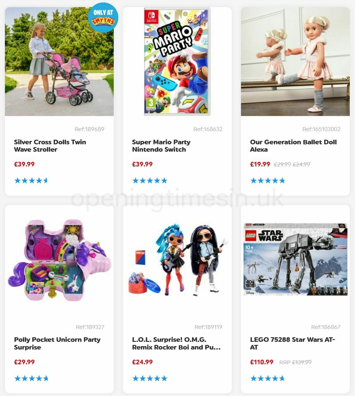 Smyths Toys Offers from 6 August