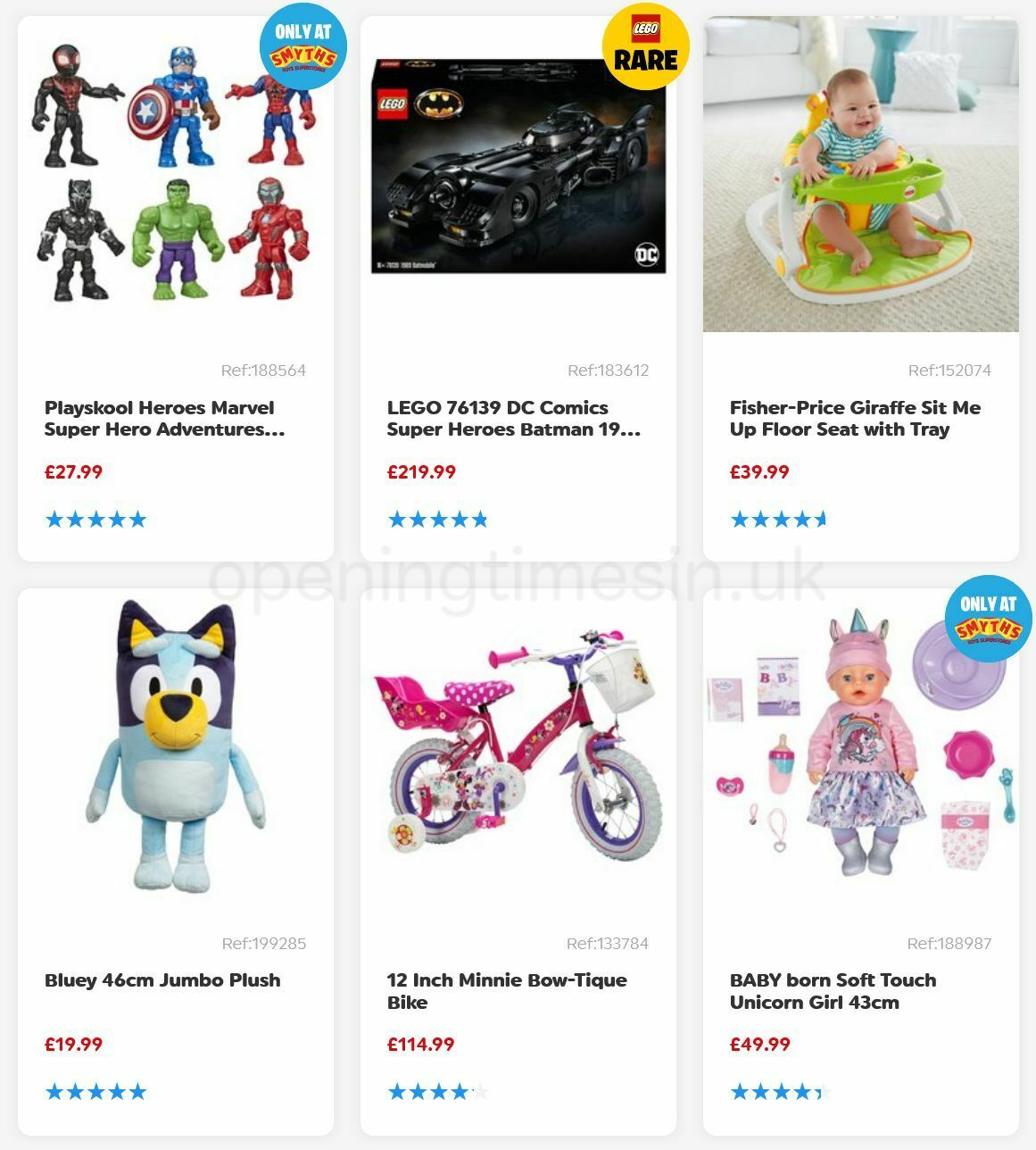 Smyths Toys Offers from 6 August