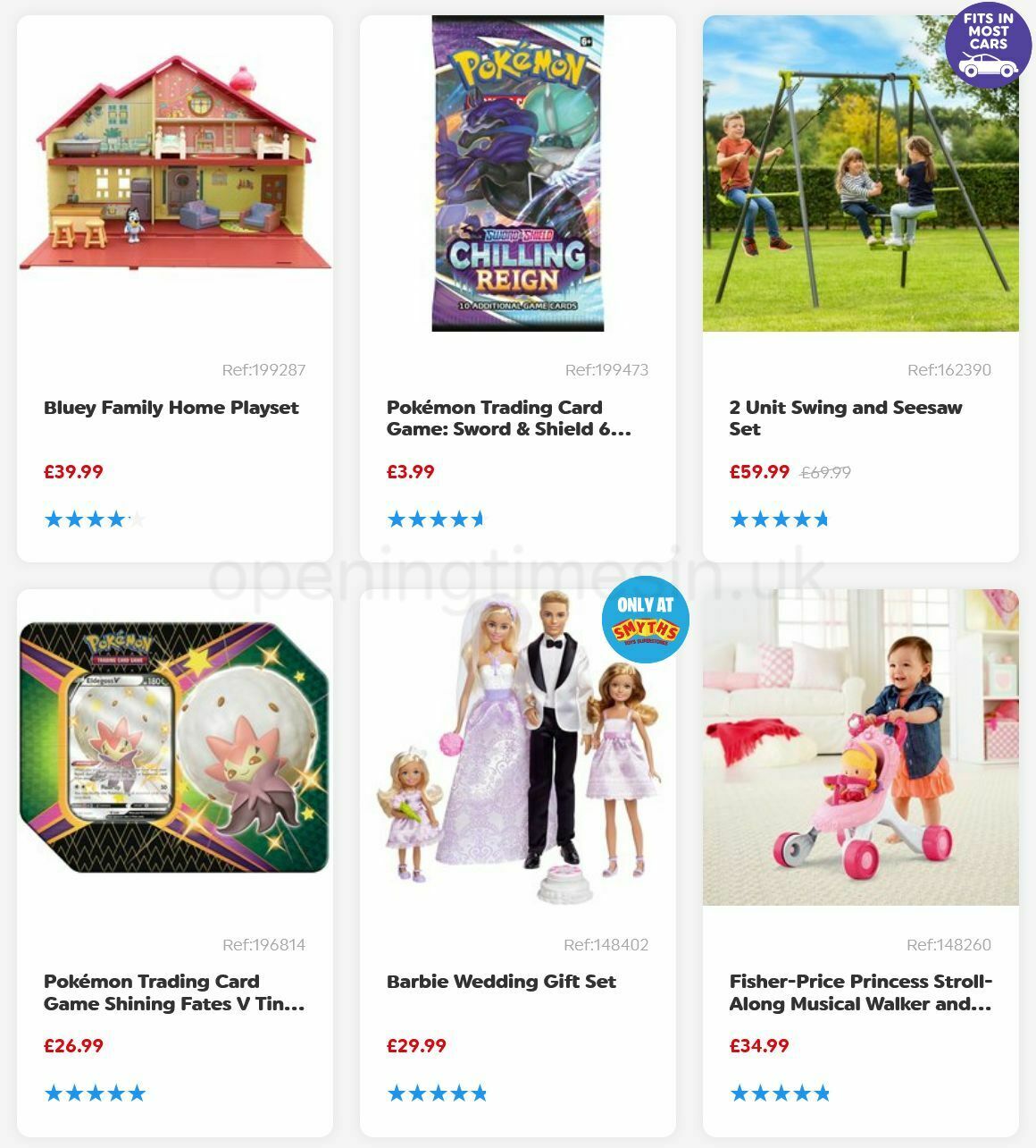 Smyths Toys Offers from 6 August