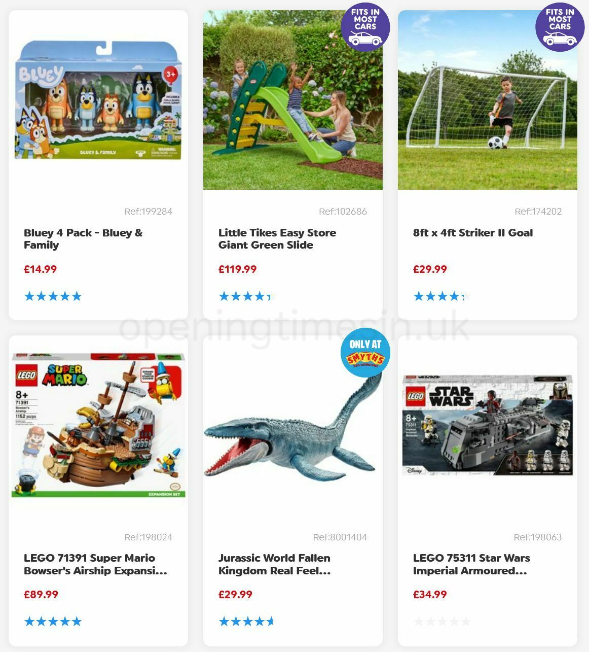 Smyths Toys Offers from 6 August