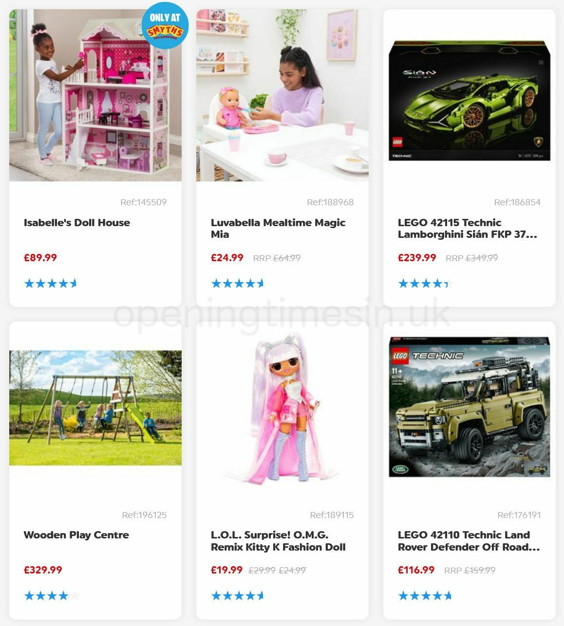 Smyths Toys Offers from 6 August