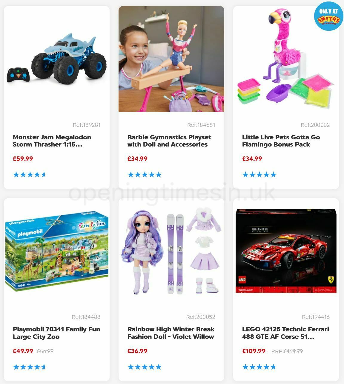 Smyths Toys Offers from 3 December