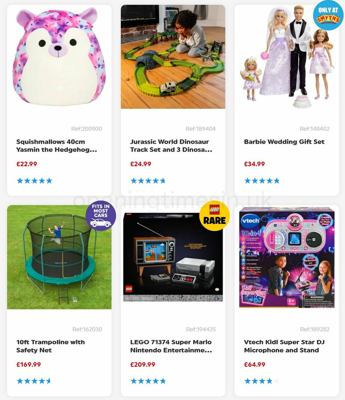 Smyths Toys Offers from 8 January