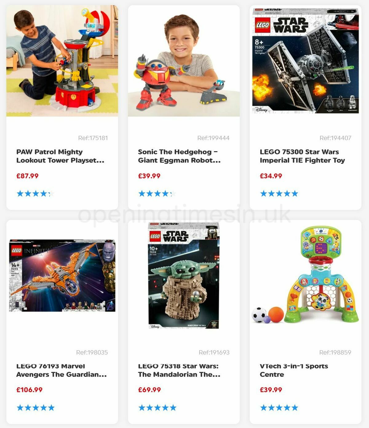 Smyths Toys Offers from 8 January