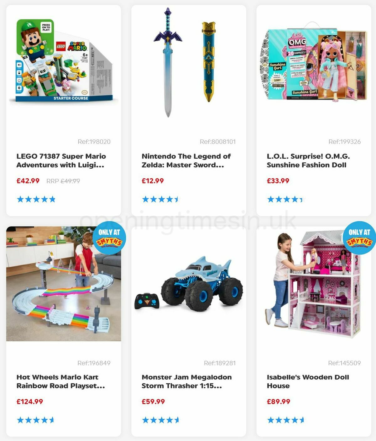 Smyths Toys Offers from 8 January