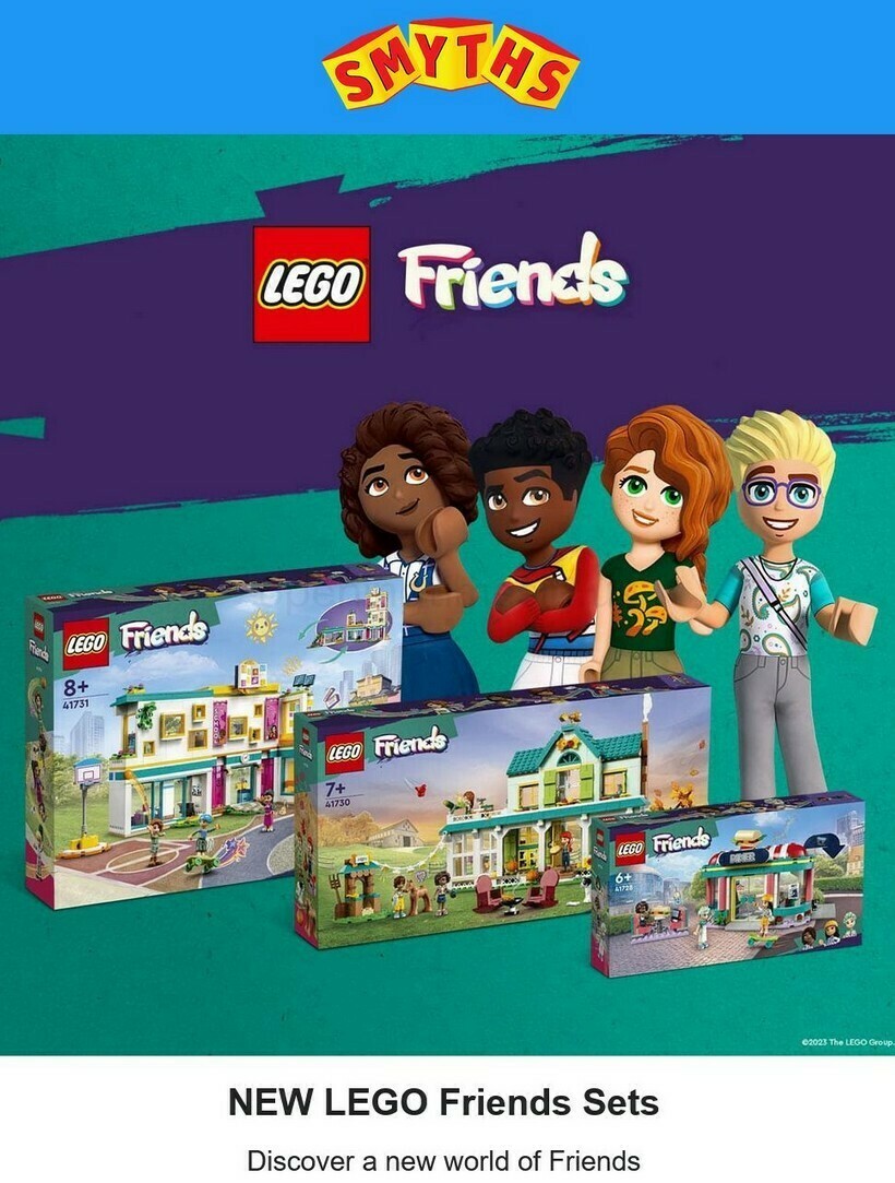 Smyths Toys New LEGO Friends Offers from 24 February