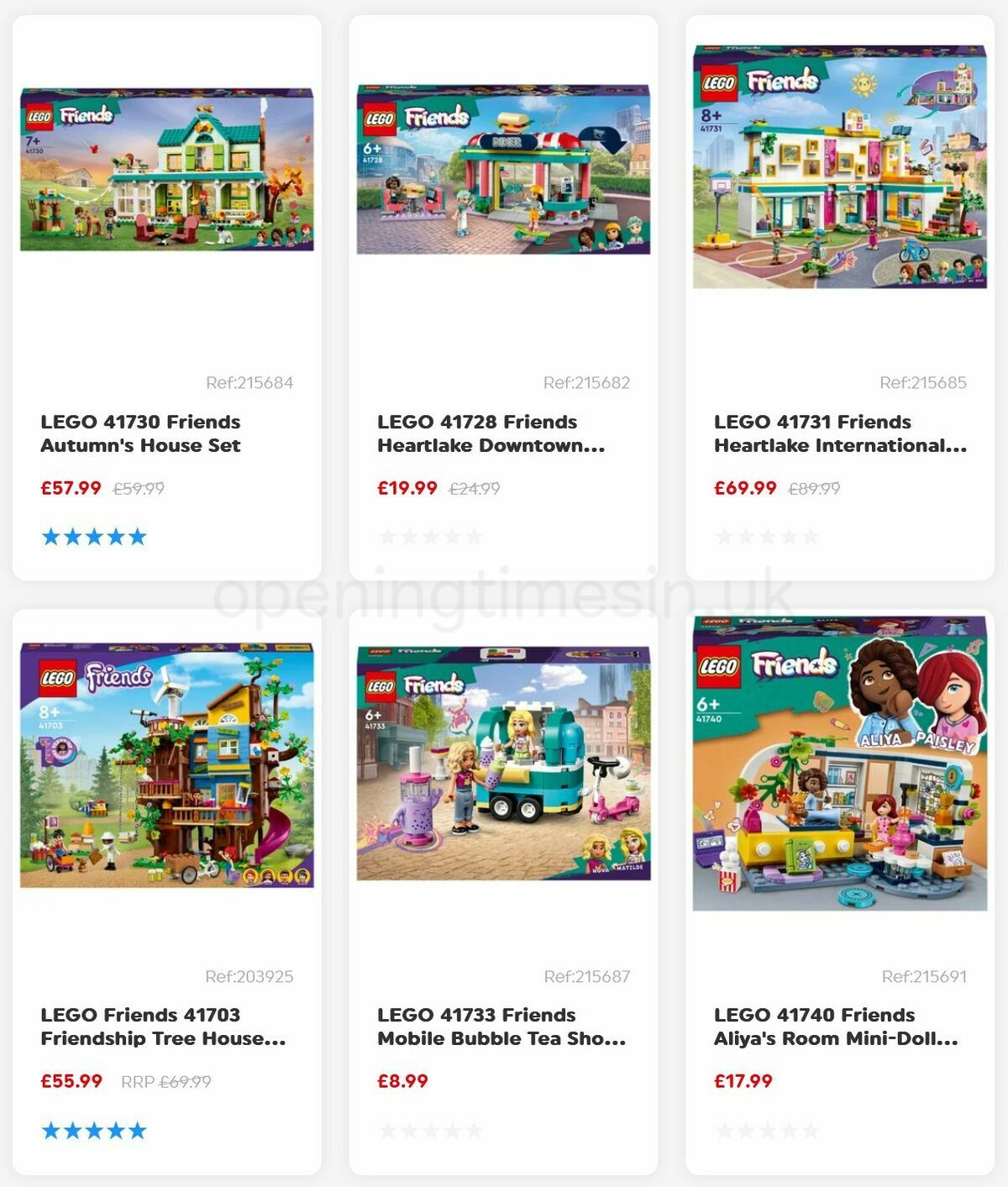 Smyths Toys New LEGO Friends Offers from 24 February