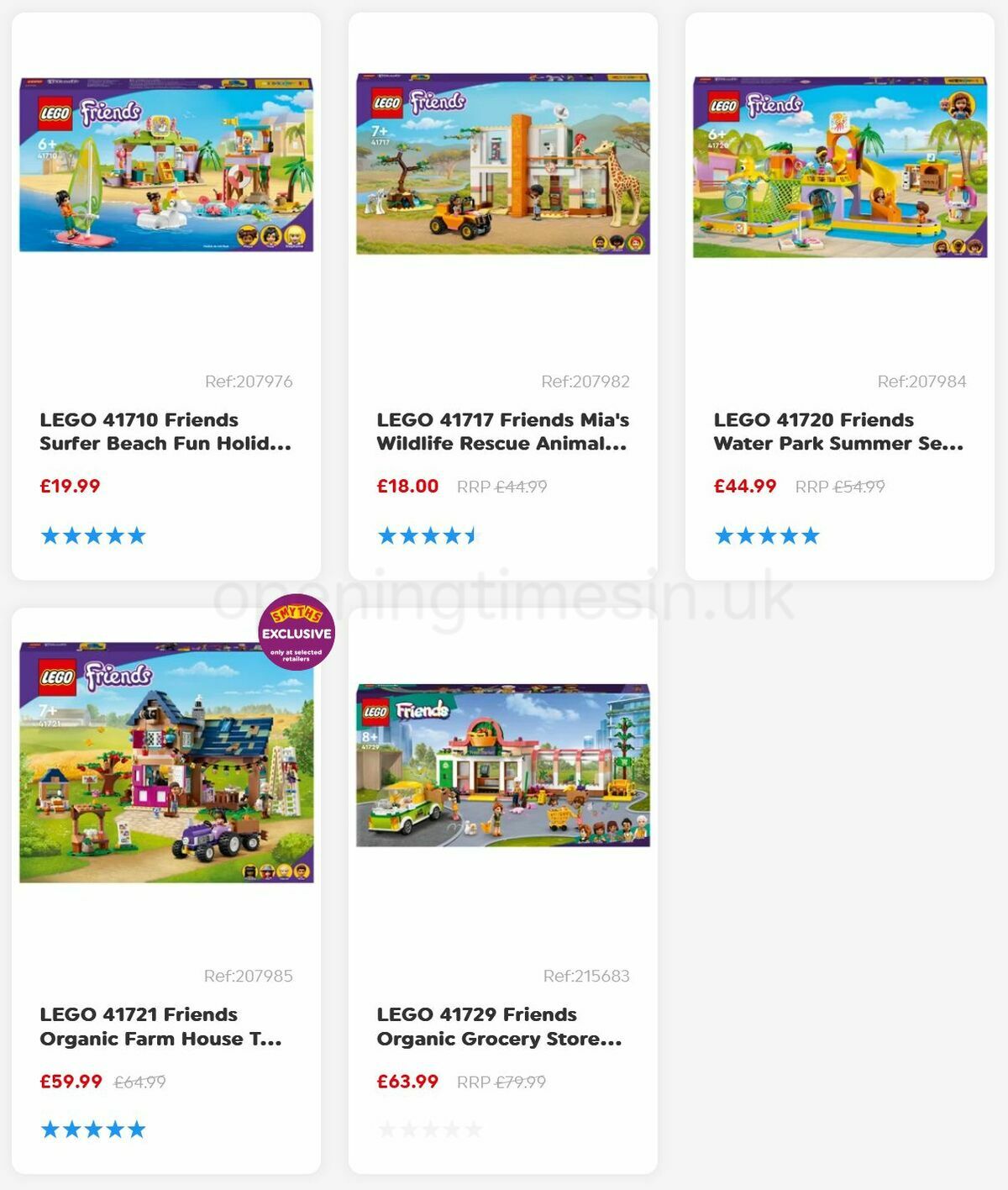 Smyths Toys New LEGO Friends Offers from 24 February