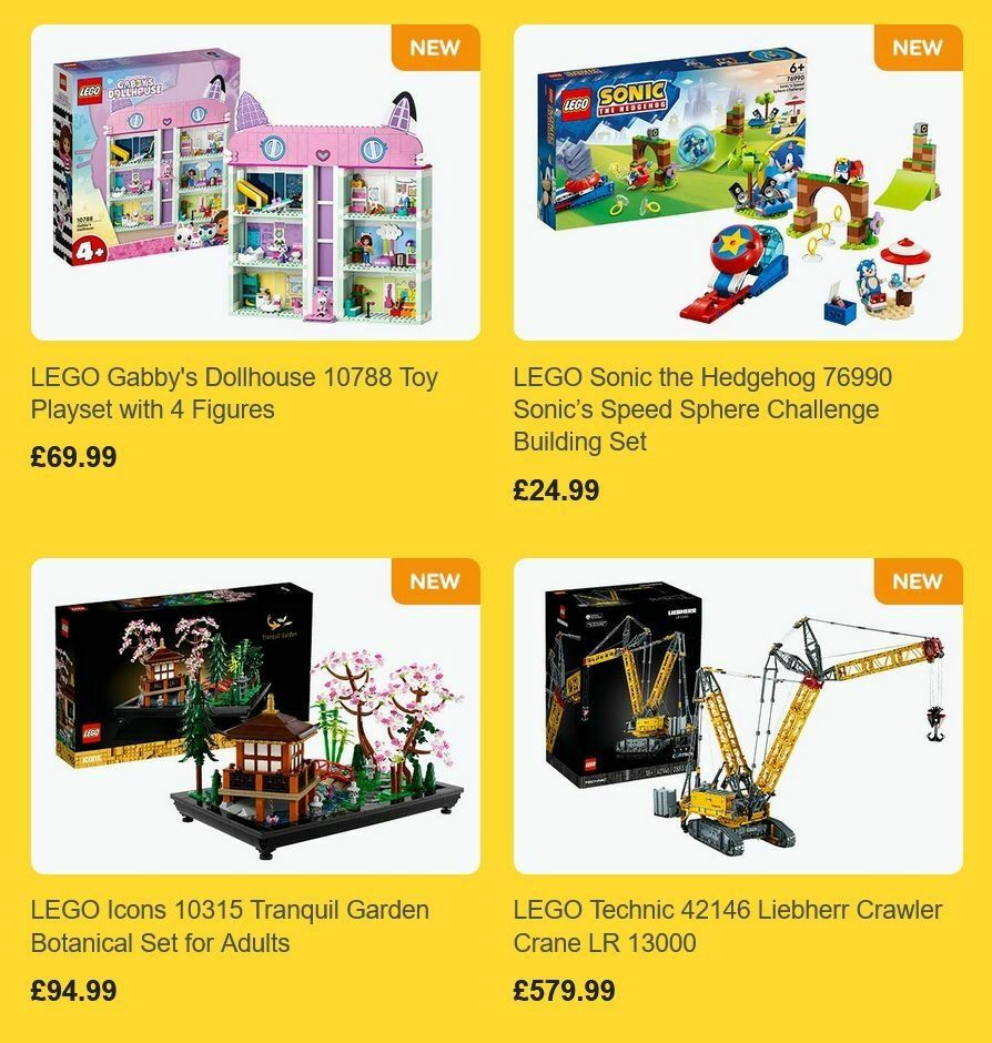 Smyths Toys LEGO New Arrivals Offers from 4 August