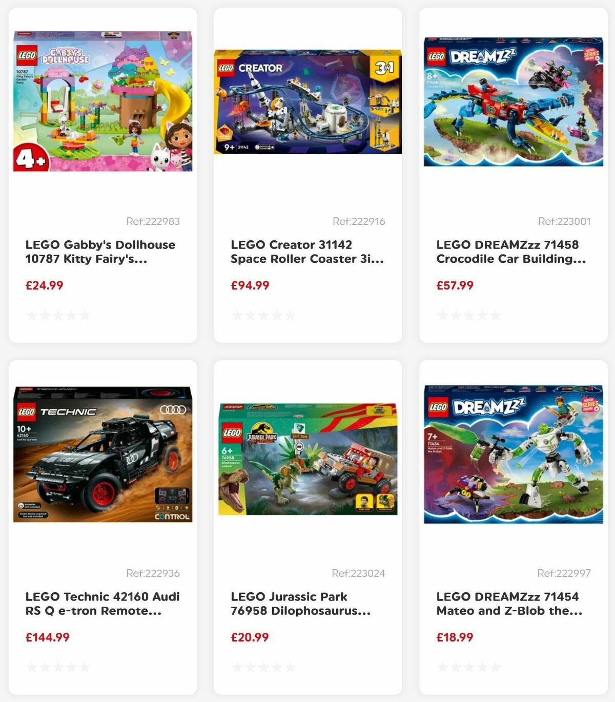 Smyths Toys LEGO New Arrivals Offers from 4 August