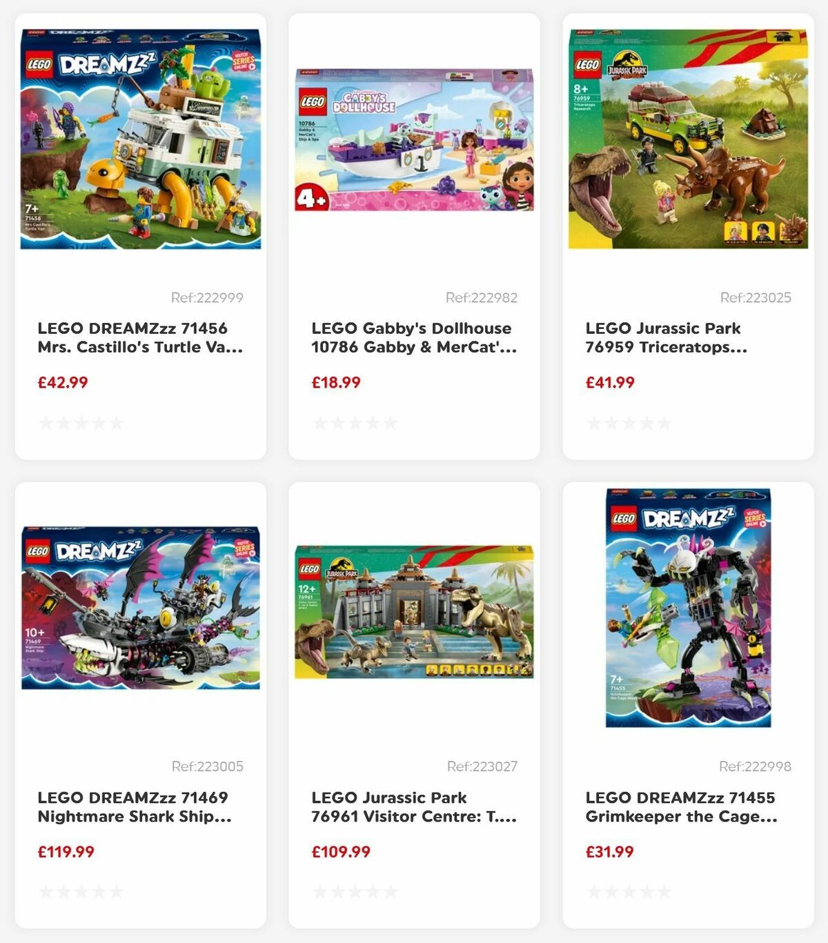 Smyths Toys LEGO New Arrivals Offers from 4 August