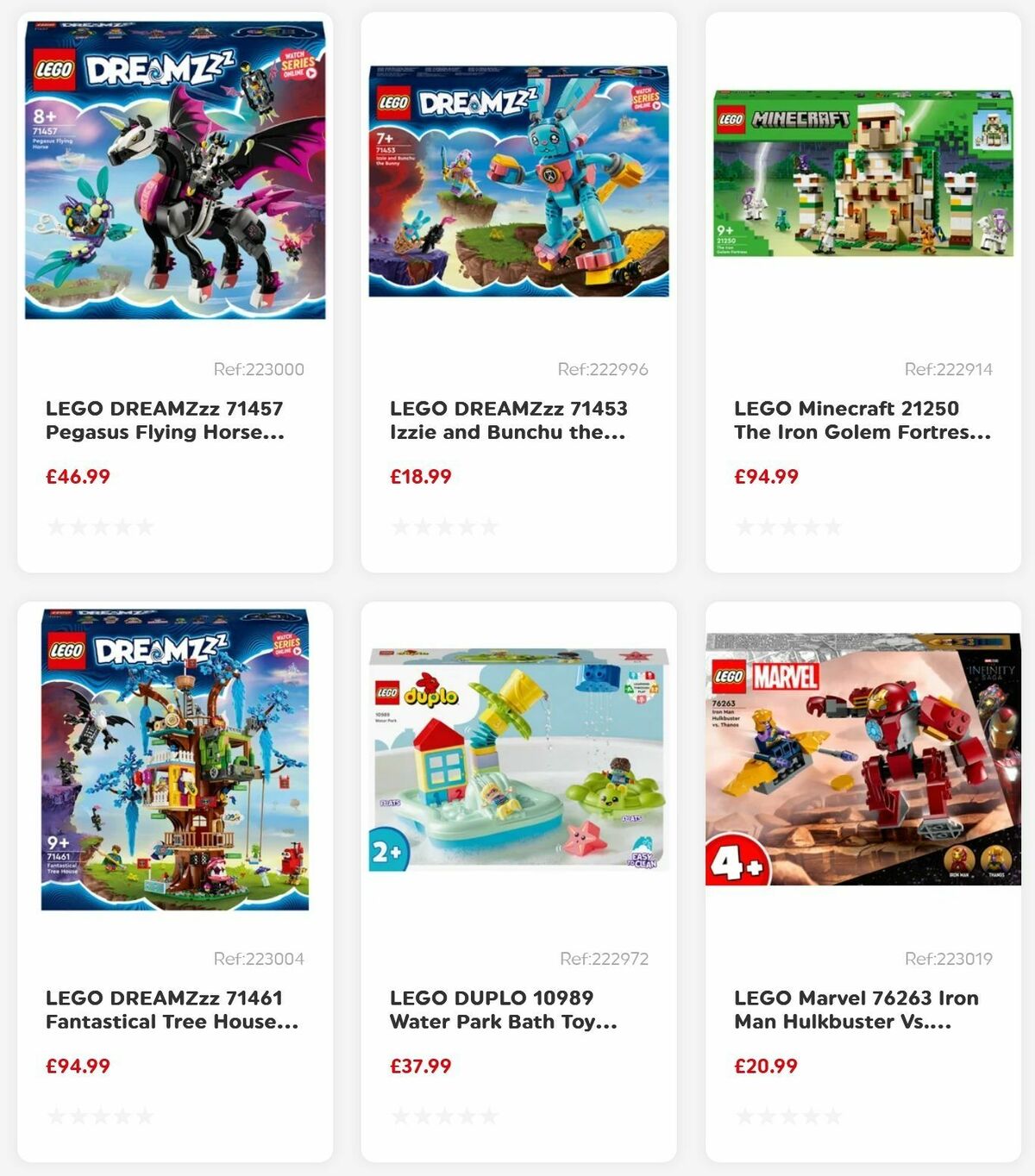 Smyths Toys LEGO New Arrivals Offers from 4 August