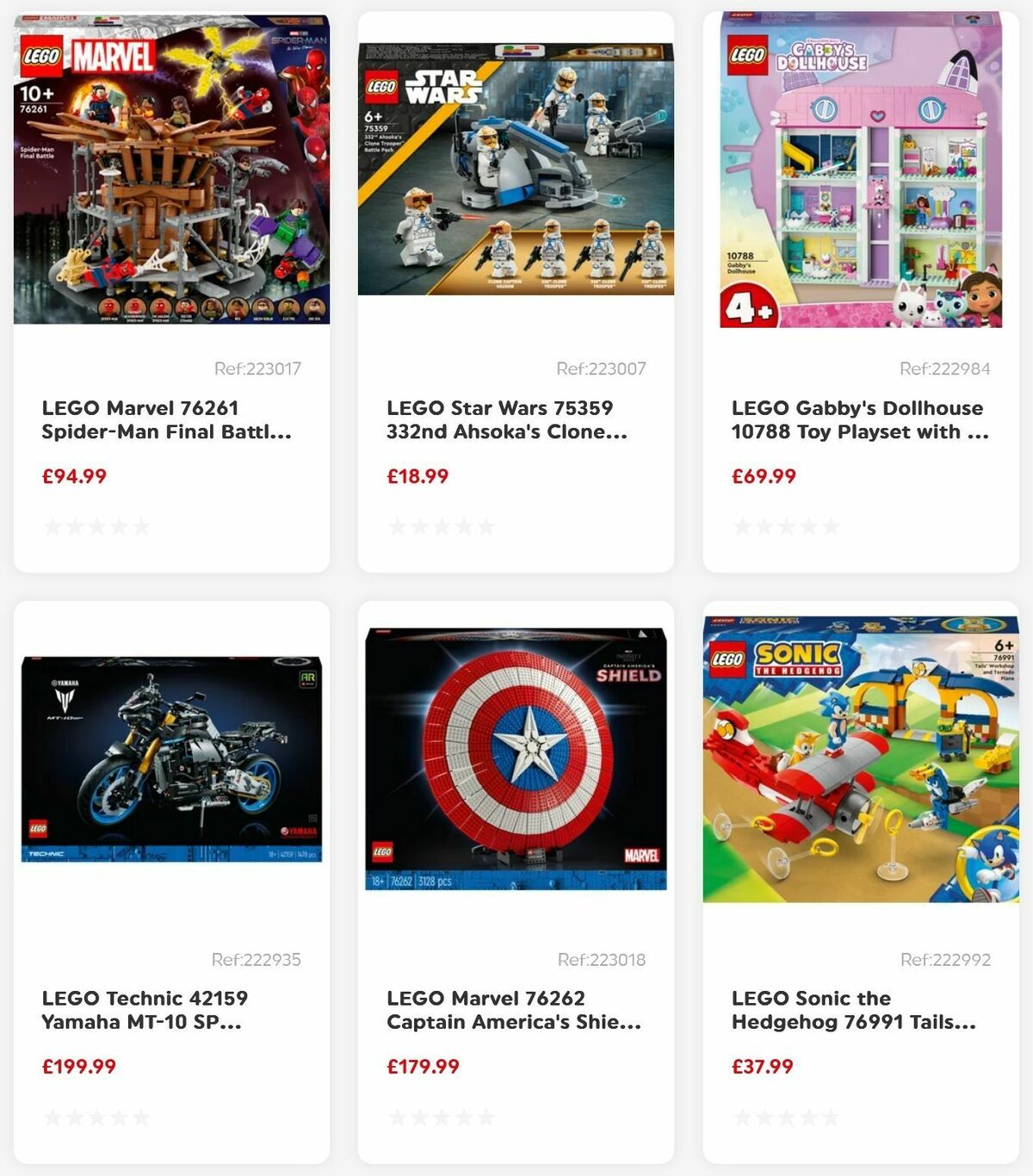 Smyths Toys LEGO New Arrivals Offers from 4 August