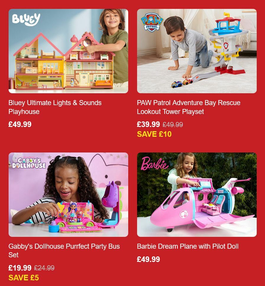 Smyths Toys Offers from 25 October