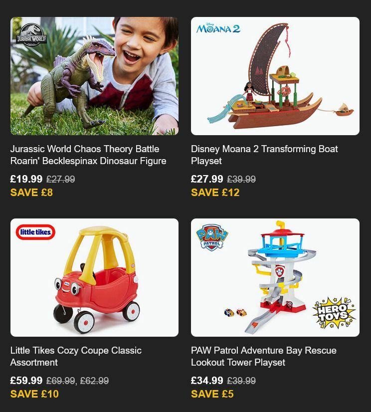 Smyths Toys Offers from 29 November