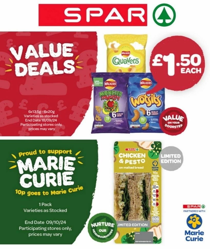 SPAR Offers from 13 September