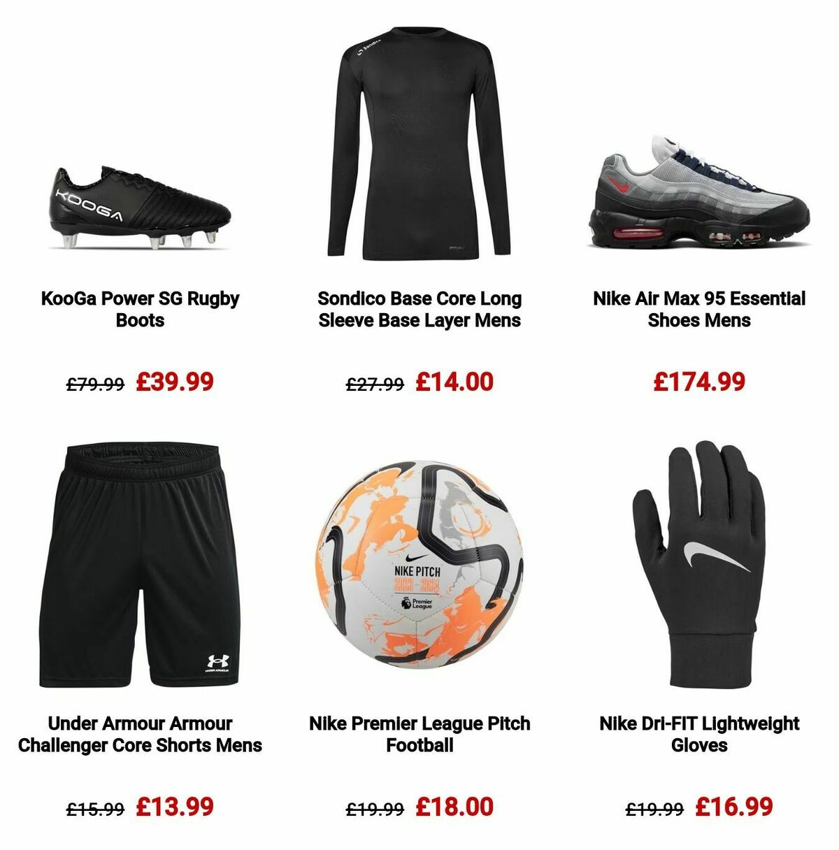 Sports Direct Offers from 1 December