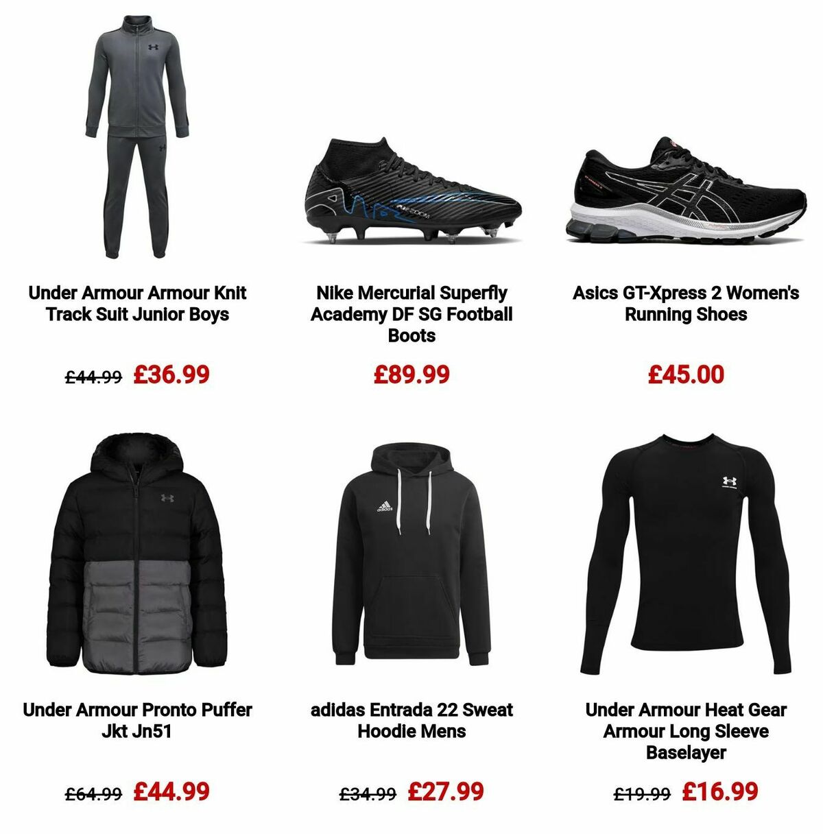 Sports Direct Offers from 1 December