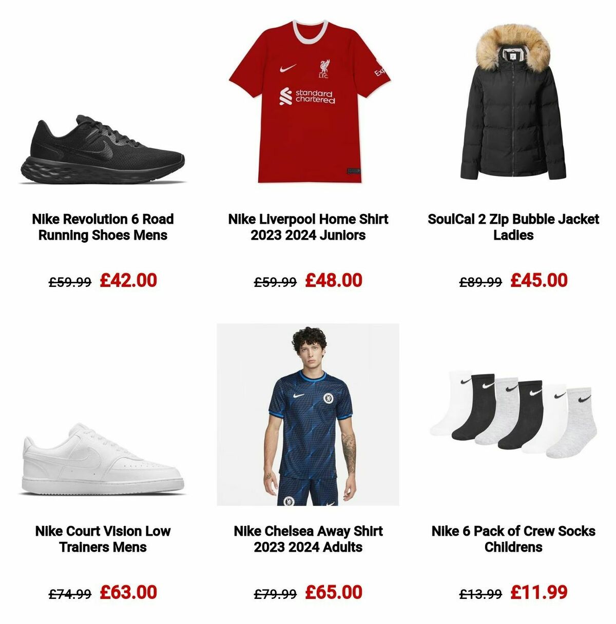 Sports Direct Offers from 1 December