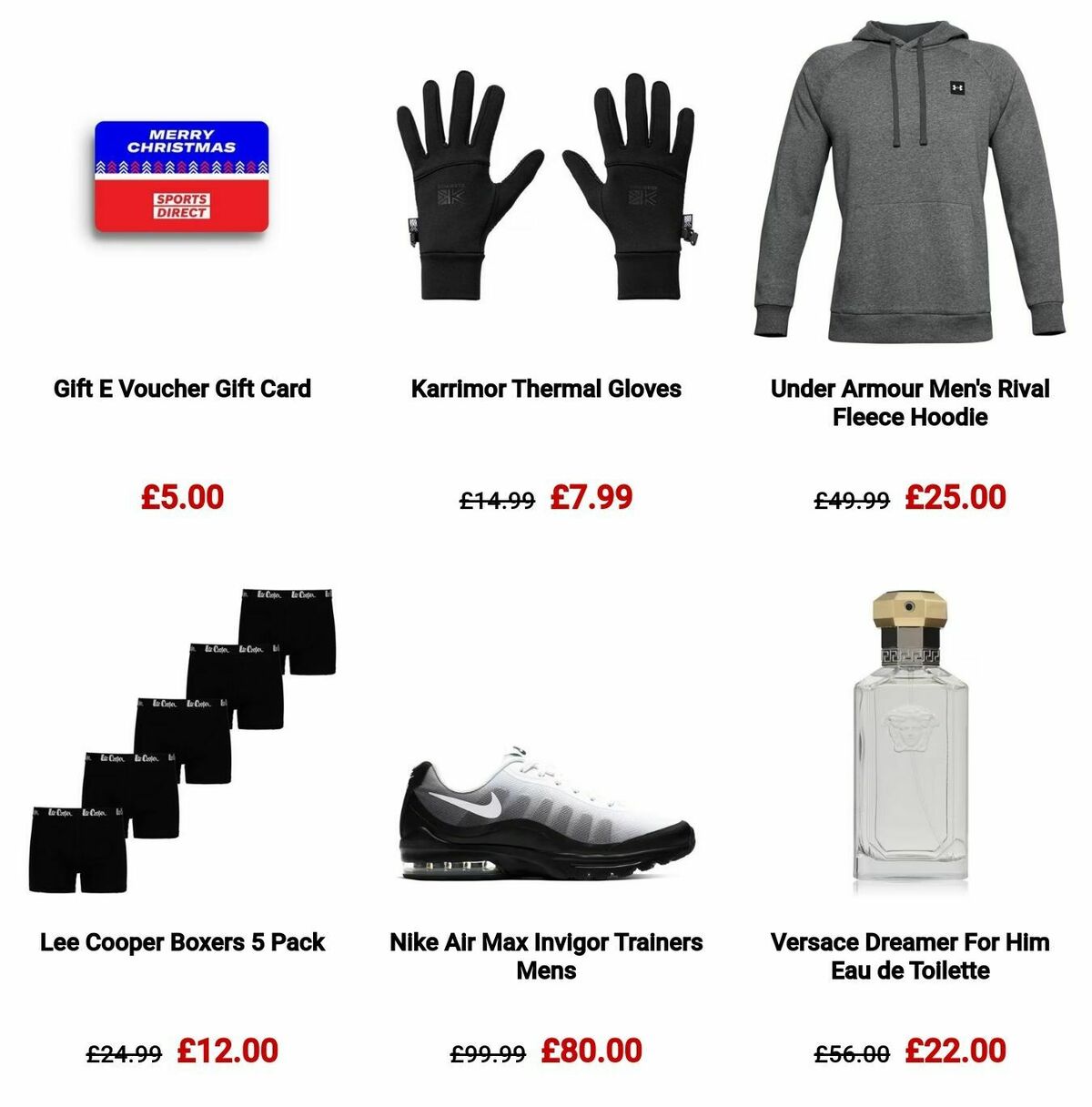 Sports Direct Offers from 1 December