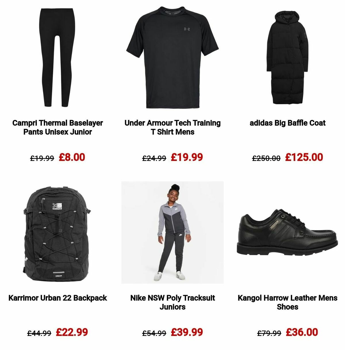 Sports Direct Offers from 1 December