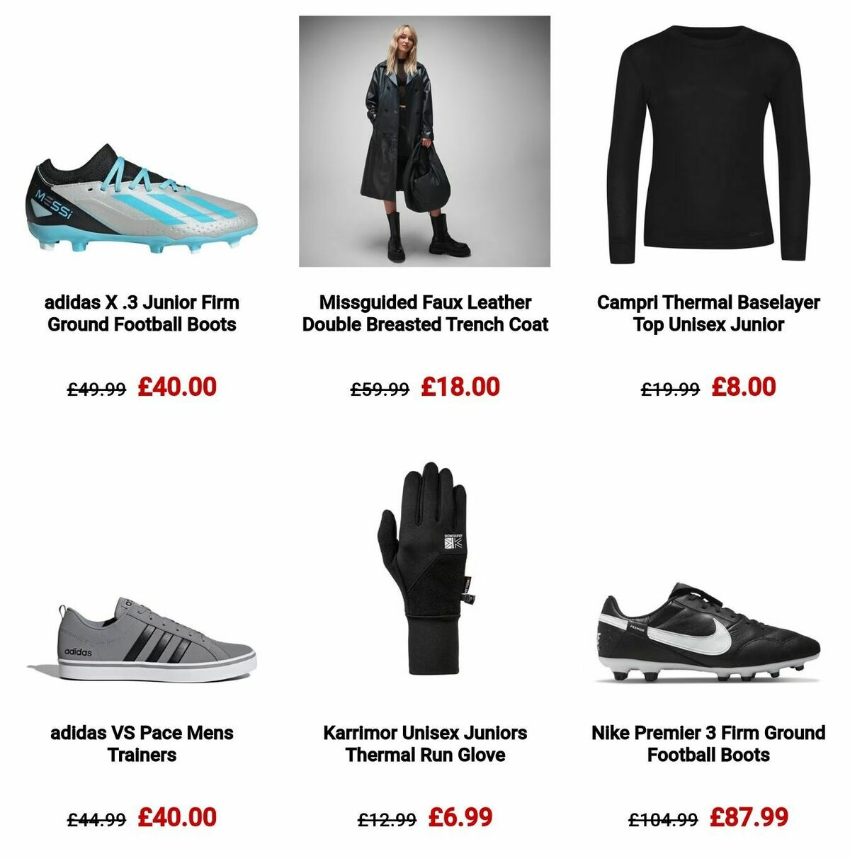 Sports Direct Offers from 1 December