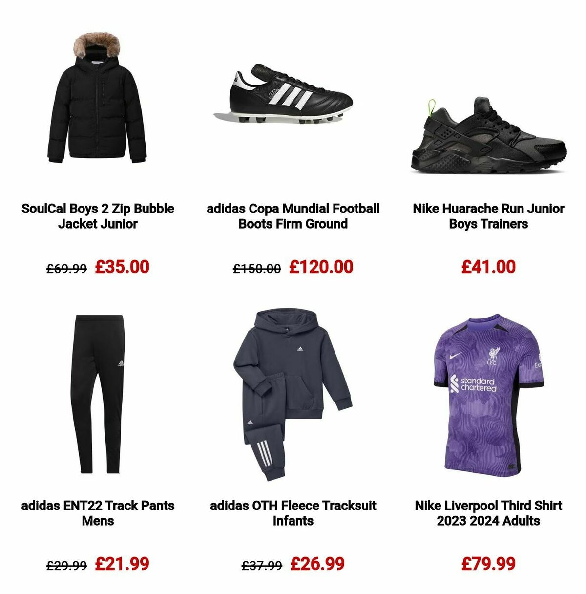 Sports Direct Offers from 1 December