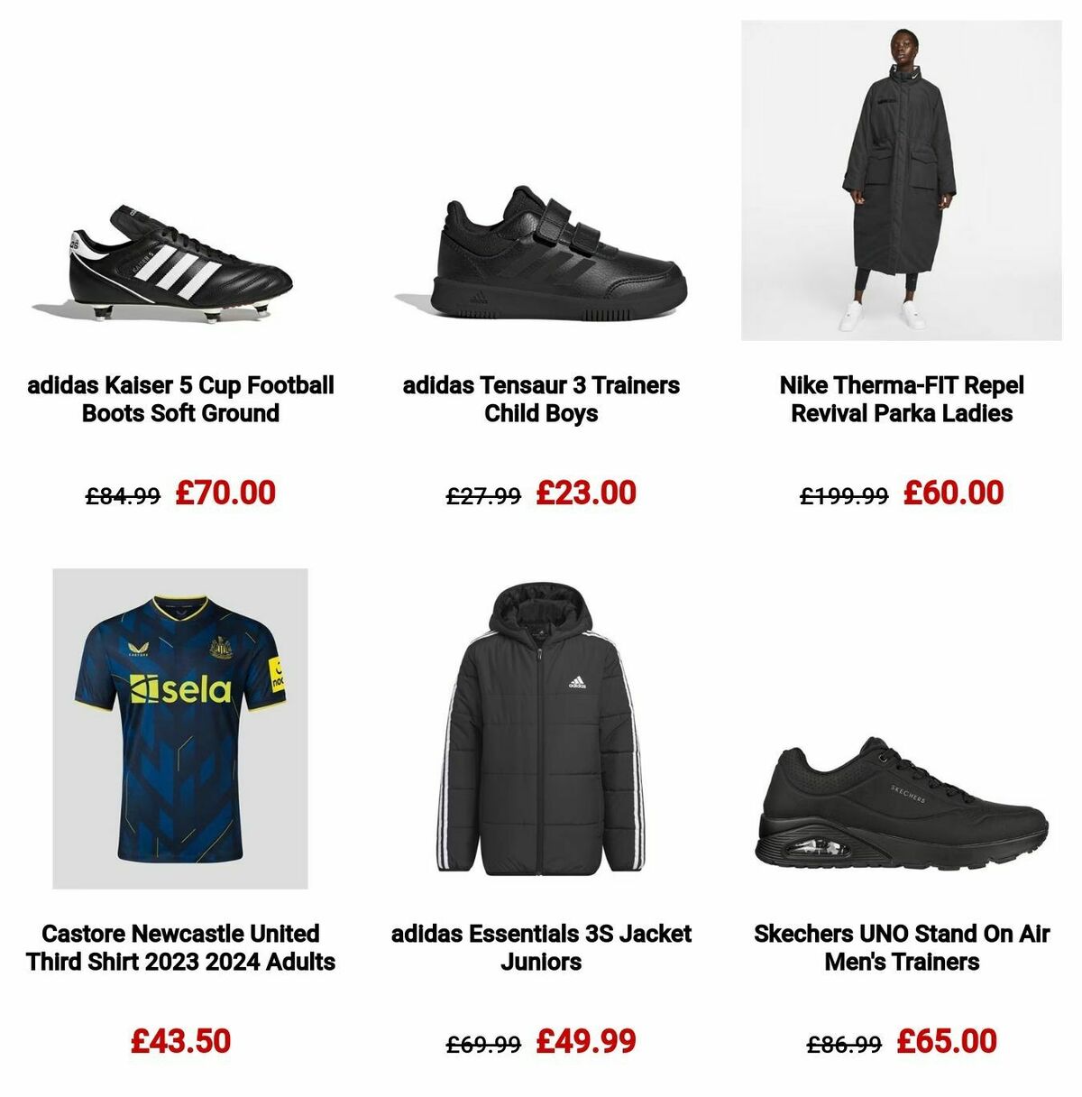 Sports Direct Offers from 1 December