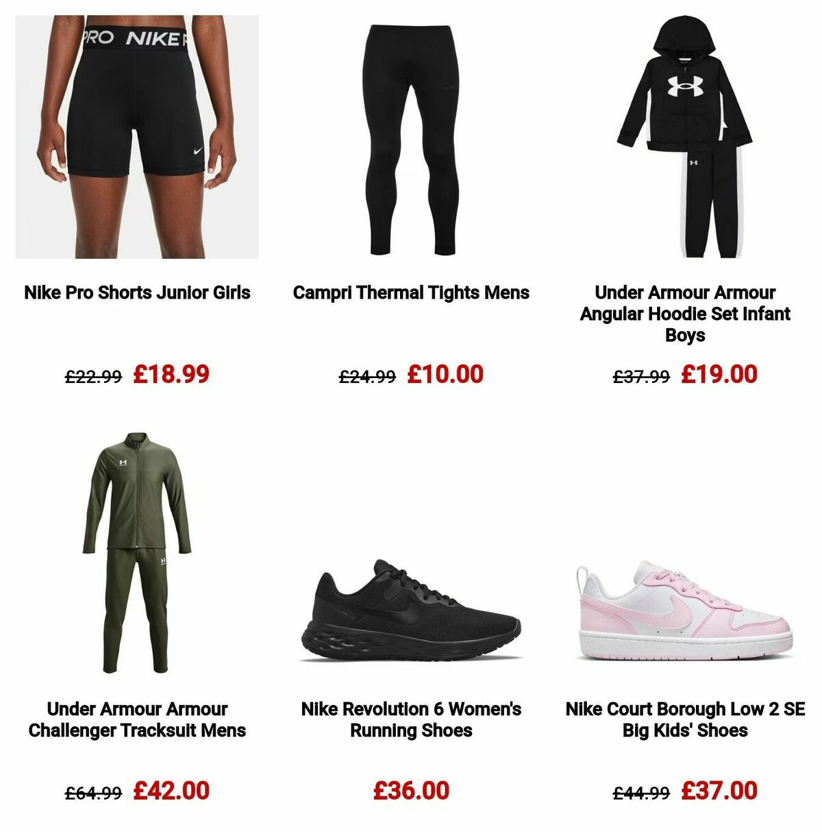 Sports Direct Offers from 1 December