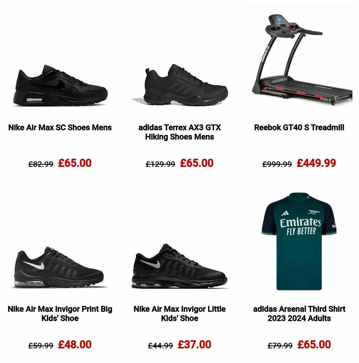 Sports Direct Offers from 1 December