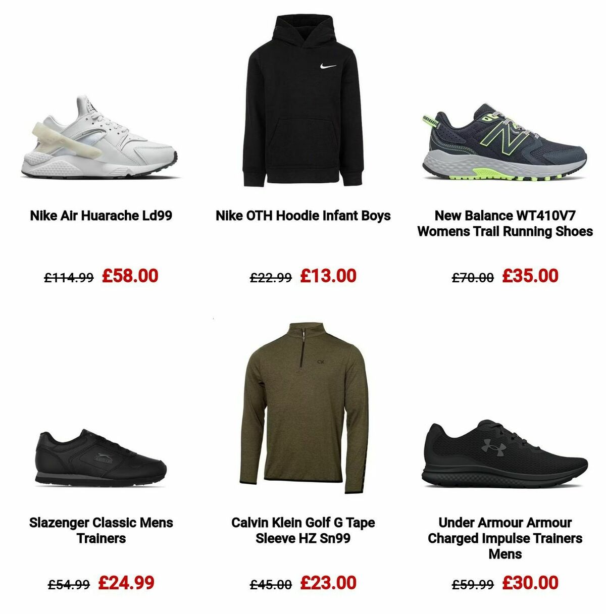 Sports Direct Offers from 17 December