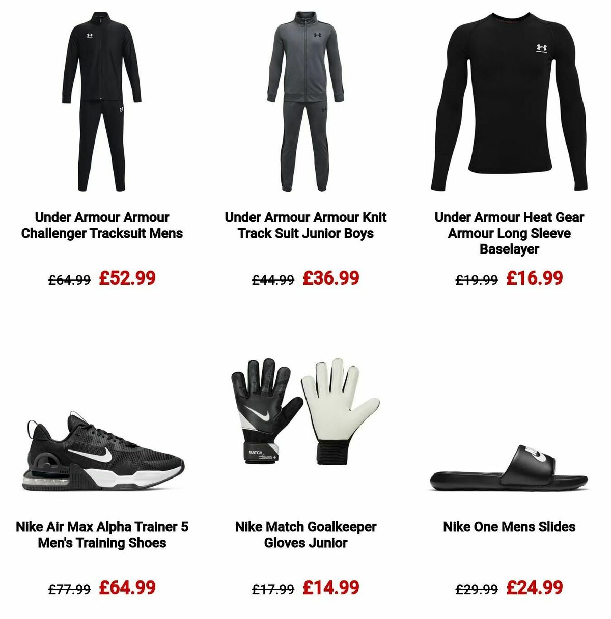 Sports Direct Offers from 17 December