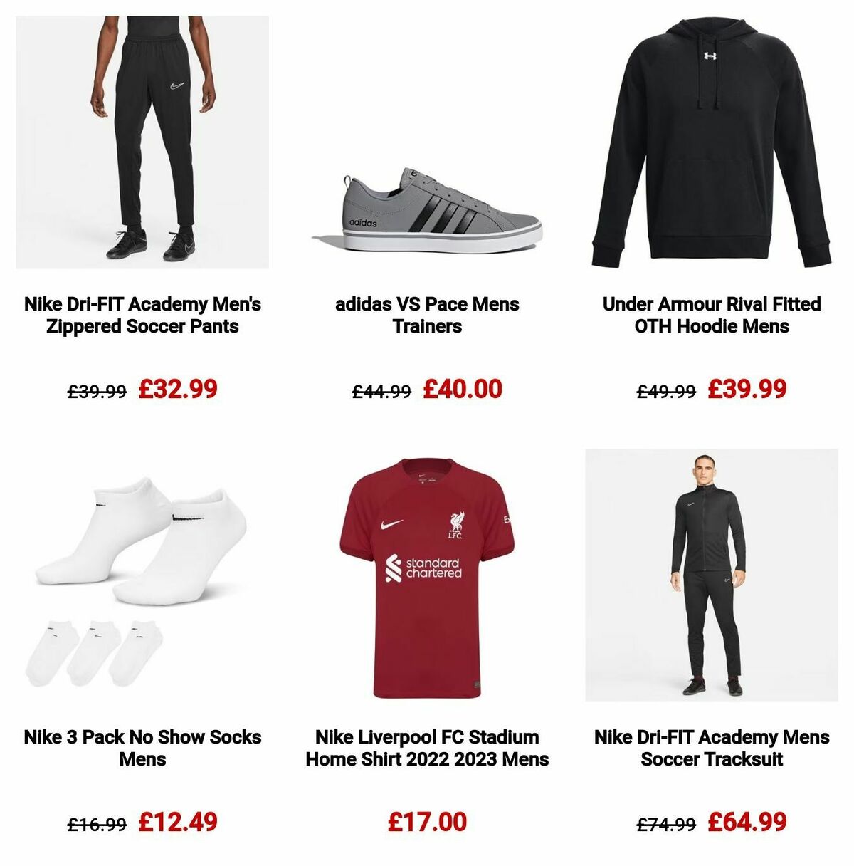 Sports Direct Offers from 17 December