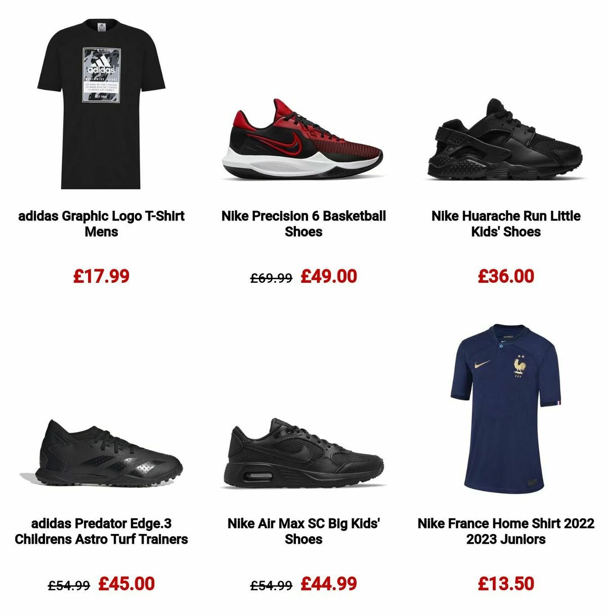 Sports Direct Offers from 17 December