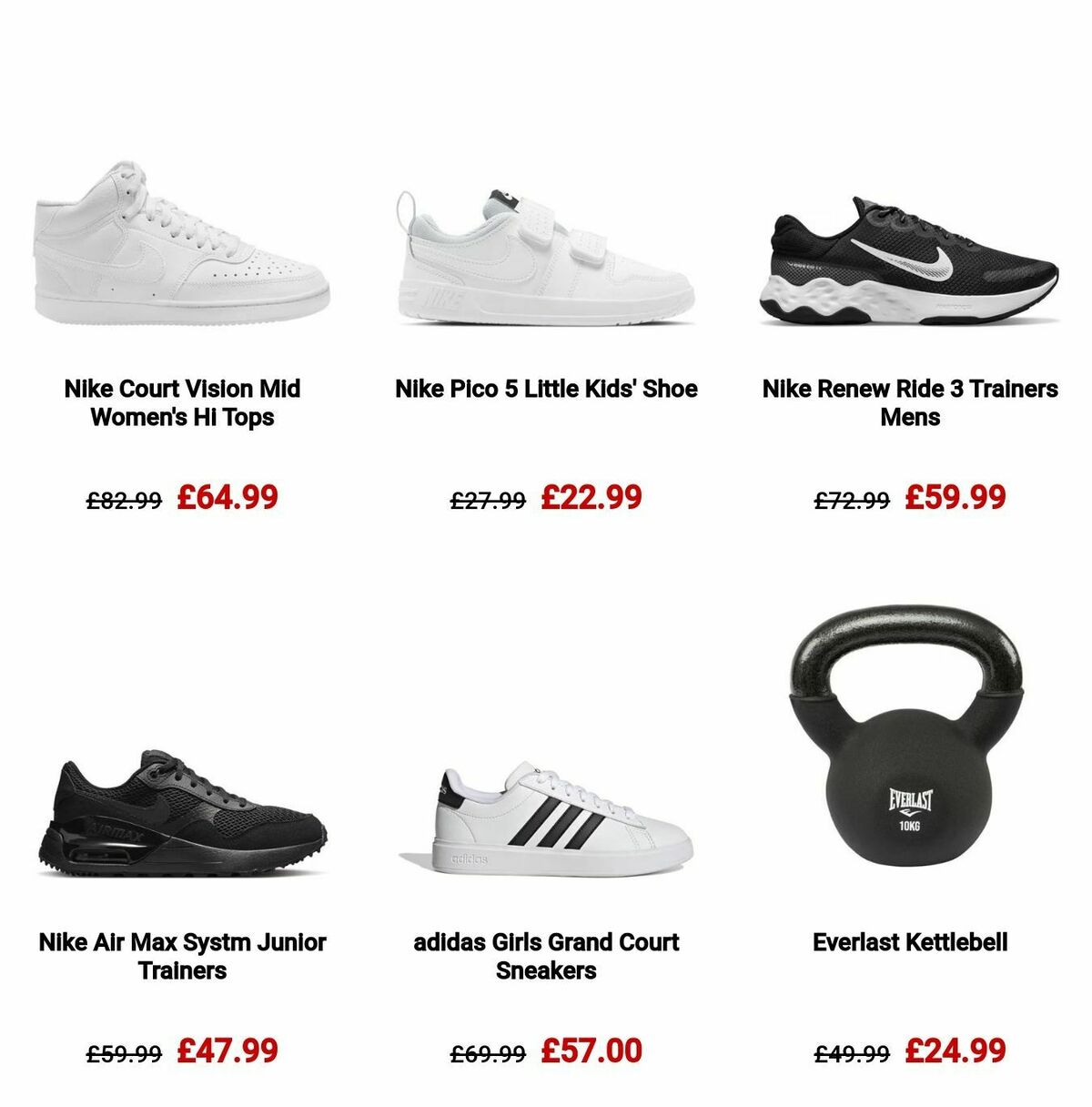 Sports Direct Offers from 17 December