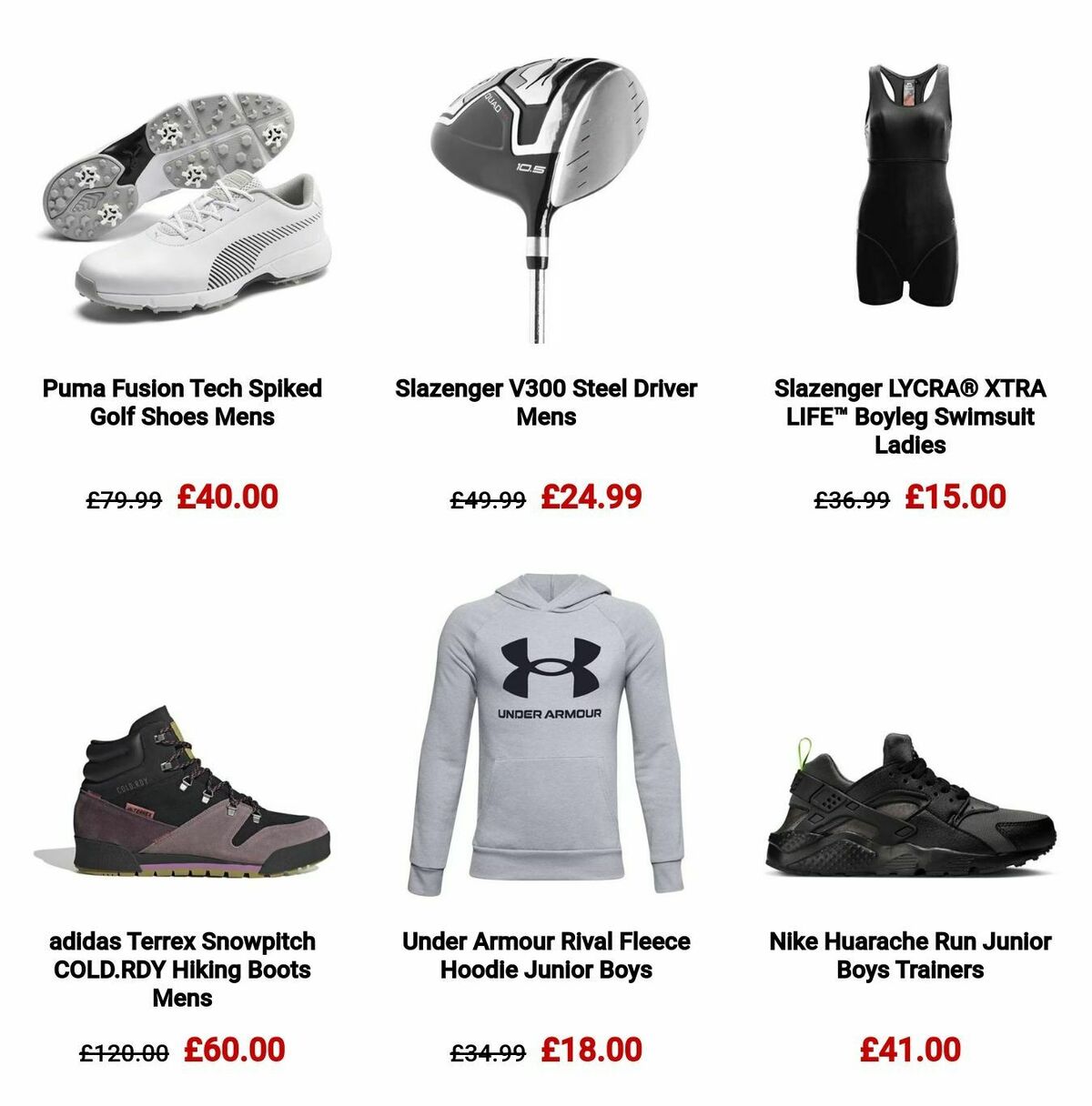 Sports Direct Offers from 17 December