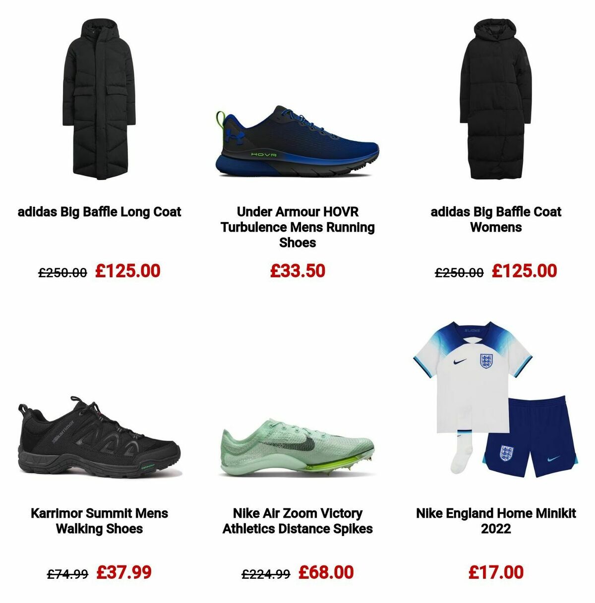 Sports Direct Offers from 17 December