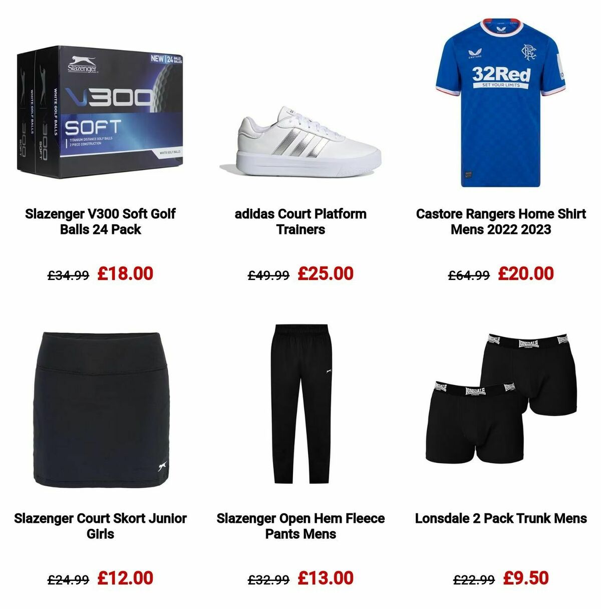 Sports Direct Offers from 17 December