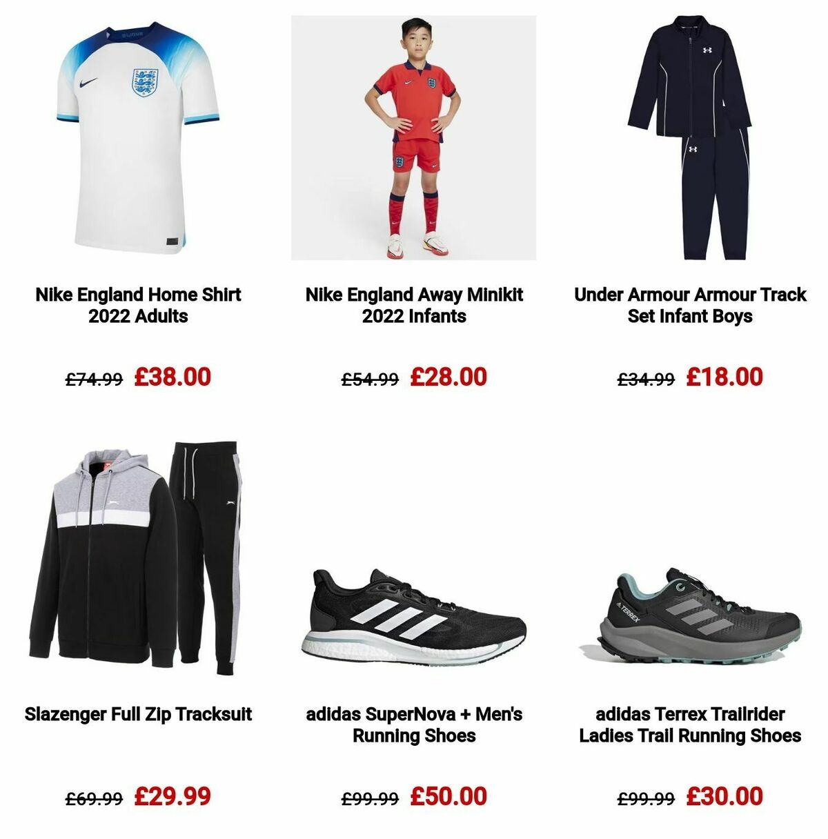 Sports Direct Offers from 17 December