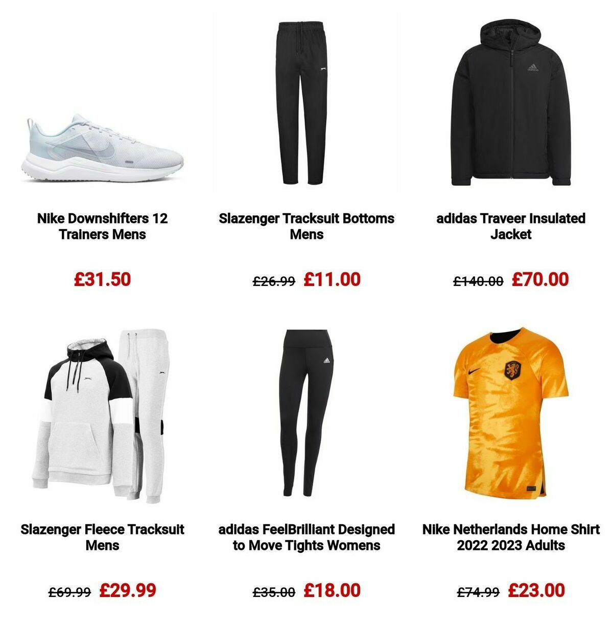 Sports Direct Offers from 17 December