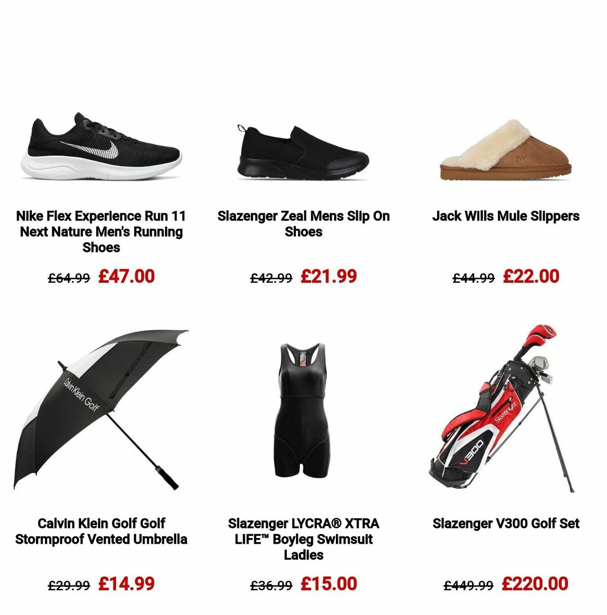 Sports Direct Offers from 30 December