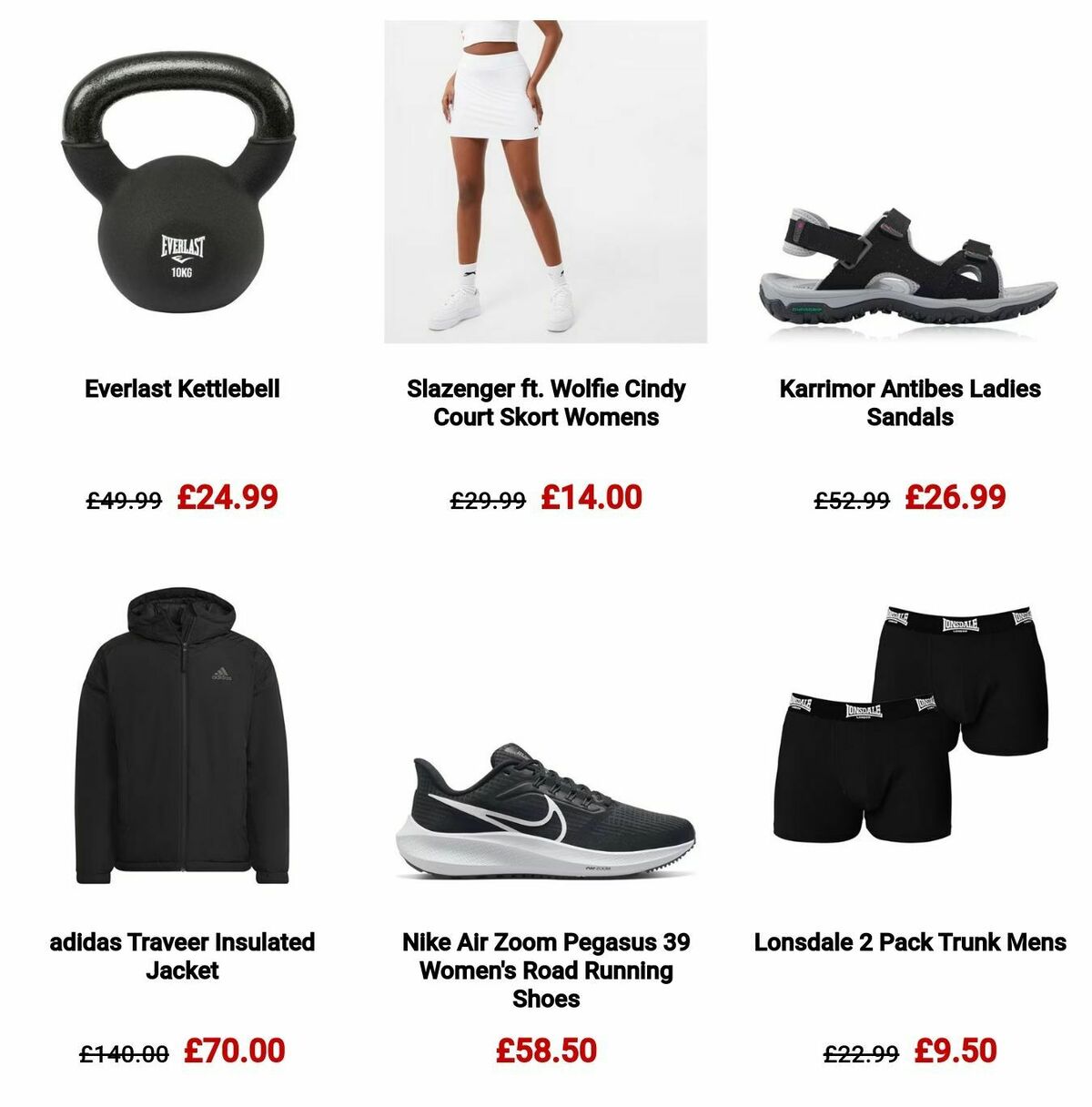 Sports Direct Offers from 30 December