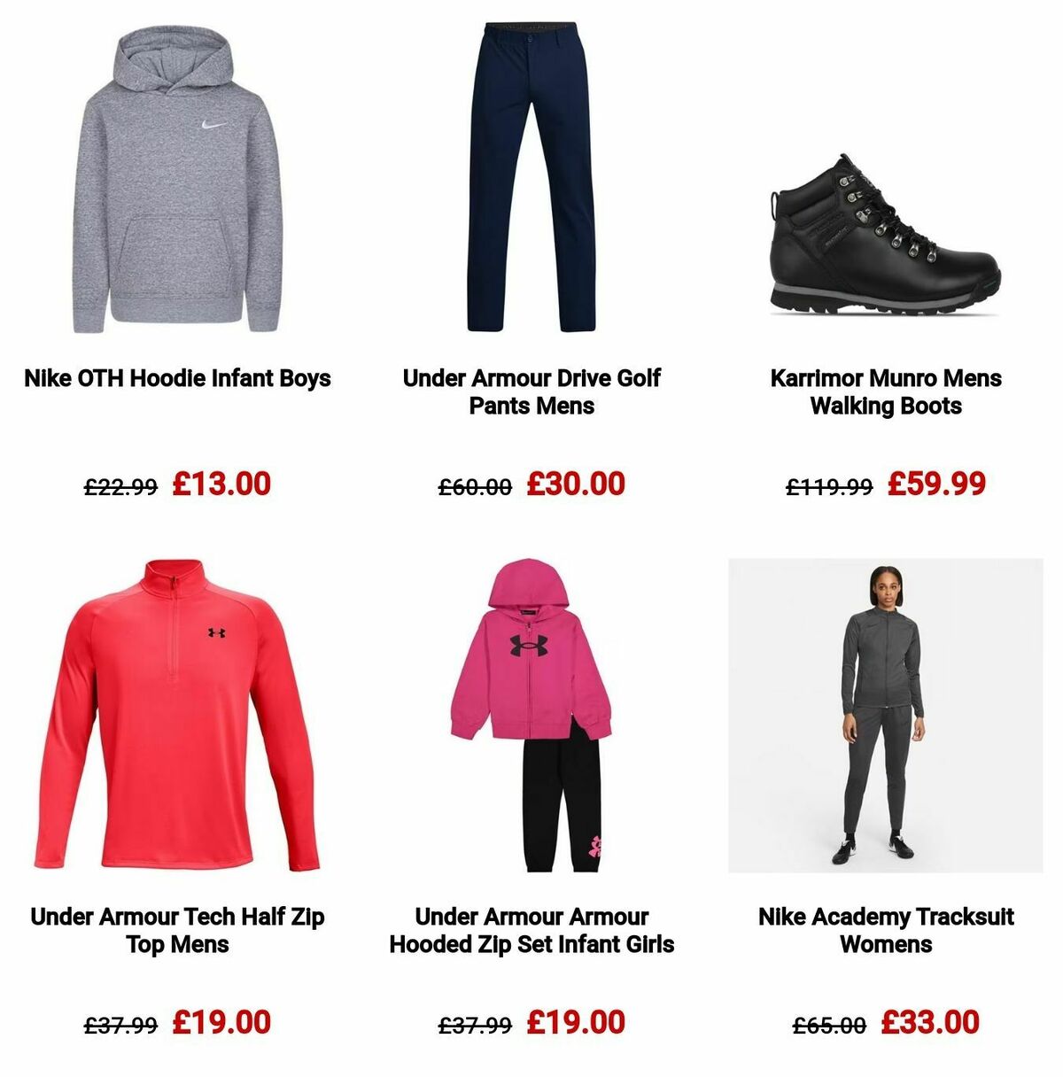 Sports Direct Offers from 30 December